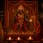 🎨 Image Generation Prompt (Kali Puja)__Prompt__A realistic night-time Kali Puja celebration in Ind